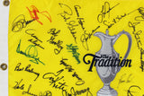 (39) Player, Irwin, Kite, Nicklaus, Authentic Signed Traditions Pin Flag BAS LOA