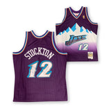 John Stockton Karl Malone Autographed Utah Jazz Mitchell Ness Jersey Beckett A