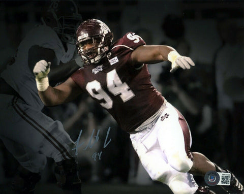 FLETCHER COX AUTOGRAPHED MISSISSIPPI STATE BULLDOGS 8x10 PHOTO BECKETT