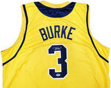 MICHIGAN WOLVERINES TREY BURKE AUTOGRAPHED YELLOW JERSEY PSA/DNA STOCK #200887