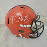 MYLES GARRETT SIGNED CLEVELAND BROWNS F/S SPEED REP HELMET BECKETT QR