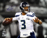 RUSSELL WILSON AUTOGRAPHED 16X20 PHOTO SEATTLE SEAHAWKS SUPER BOWL RW HOLO 80814