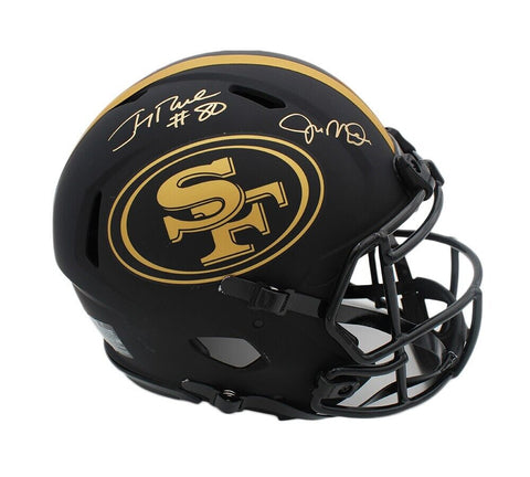 J. Rice & J. Montana Signed San Francisco 49ers Speed Authentic Eclipse Helmet