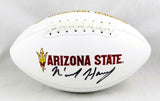 N'Keal Harry Signed Arizona State Sun Devils Logo Football - Beckett Auth *Black