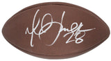 Rams Marshall Faulk Signed Wilson Super Grip Football W/ Case BAS Witnessed