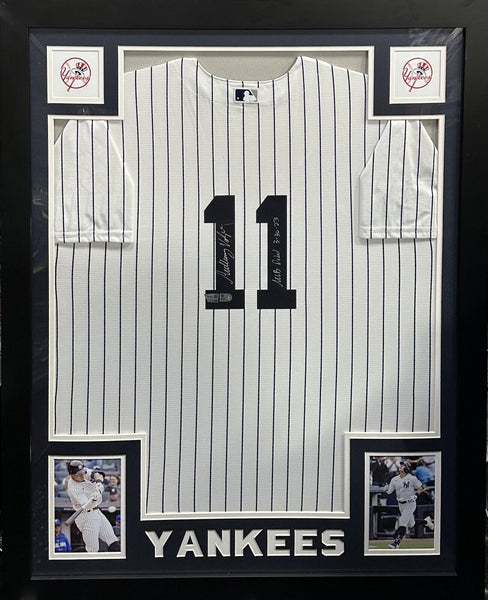 Anthony Volpe Signed Framed Yankees Nike Jersey MLB Debut Rookie Auto Fanatics