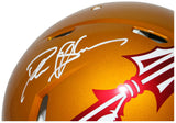 Deion Sanders Signed Florida State Seminoles Authentic Flash Helmet BAS 34184