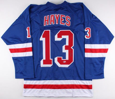 Kevin Hayes Signed Rangers Jersey (Beckett COA) Playing career 2014-present