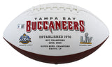 Buccaneers Devin White Authentic Signed White Panel Logo Football BAS Witnessed