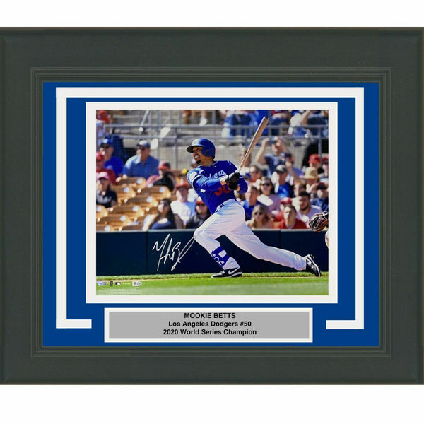 FRAMED Autographed/Signed MOOKIE BETTS LA Dodgers 16x20 Photo Fanatics COA Auto