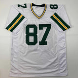 Autographed/Signed Romeo Doubs Green Bay White Football Jersey JSA COA