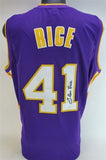 Glen Rice Signed Los Angeles Lakers Purple Home Jersey (JSA COA) 3xNBA All Star