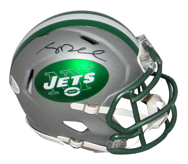 SAM DARNOLD AUTOGRAPHED SIGNED NEW YORK JETS BLAZE SPEED MINI HELMET BECKETT