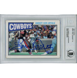 Tony Dorsett Autographed 1987 Topps 260 Slabbed Trading Card Beckett 45911