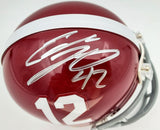 EDDIE LACY AUTOGRAPHED ALABAMA CRIMSON TIDE MINI HELMET MCS HOLO STOCK #124650