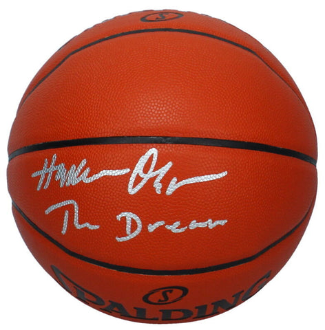 Hakeem Olajuwon Autographed "THE DREAM" Spalding I/O Basketball Beckett