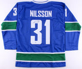 Anders Nilsson Signed Vancouver Canucks Jersey (Beckett COA) 2018 Gold Medalist