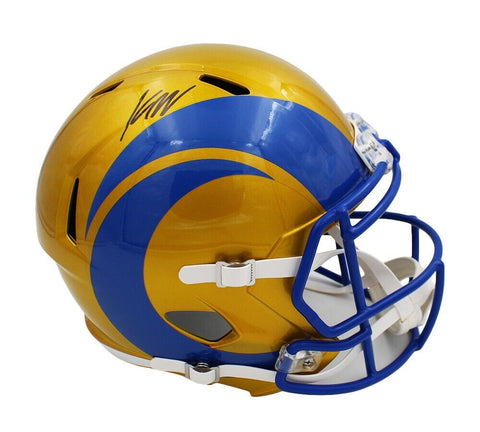 Kyren Williams Signed Los Angeles Rams Speed Full Size Flash Helmet