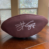 TRAVIS KELCE AUTOGRAPHED KANSAS CITY CHIEFS FS NFL REPLICA FOOTBALL BECKETT