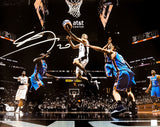 MANU GINOBILI AUTOGRAPHED 16X20 PHOTO SAN ANTONIO SPURS BECKETT WITNESS 211900