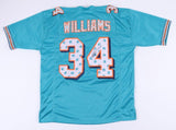 Ricky Williams Signed Miami Dolphins Jersey (JSA) Pot Leaves / Name & Number