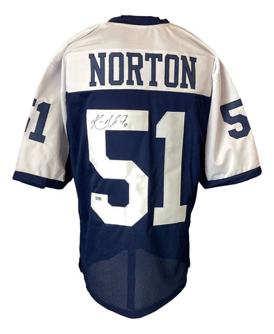 Ken Norton Jr Dallas Signed Alternate Blue Football Jersey Sports Integrity