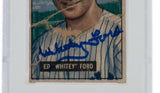 Whitey Ford Signed 1951 Bowman New York Yankees Rookie Card #1 PSA/DNA