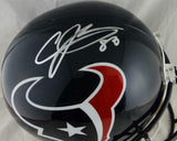 Andre Johnson Autographed Houston Texans Full Size Helmet- JSA W Auth *Silver