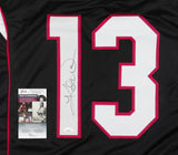 Kurt Warner Signed Arizona Cardinals Black Jersey (JSA COA) Super Bowl XLIII QB