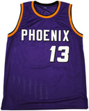 PHOENIX SUNS STEVE NASH AUTOGRAPHED PURPLE JERSEY BECKETT BAS WITNESS 233675