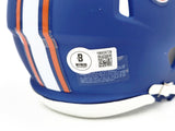 URBAN MEYER AUTOGRAPHED FLORIDA BLUE SPEED MINI HELMET BECKETT WITNESS 230115