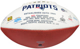 MAC JONES AUTOGRAPHED SIGNED PATRIOTS WHITE LOGO FOOTBALL BECKETT WITNESS 206521