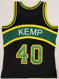 Supersonics Shawn Kemp Autographed 1994-95 M&N Black Jersey M MCS 93468