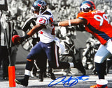 Arian Foster Autographed Texans 8x10 B/W & Color TD Photo- JSA W Authenticat