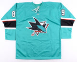 Mikkel Boedker Signed Sharks Jersey (Beckett) 8th Overall Pick 2008 NHL Draft