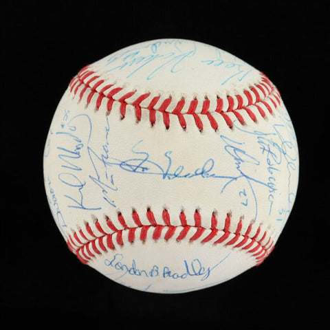 1994 Cubs ONL Baseball Team-Signed by (25) with Trebelhorn, Dunston,Trachsel LOA