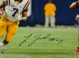 Leonard Fournette Signed LSU Tigers 16x20 Against Texas Tech Photo- JSA Auth