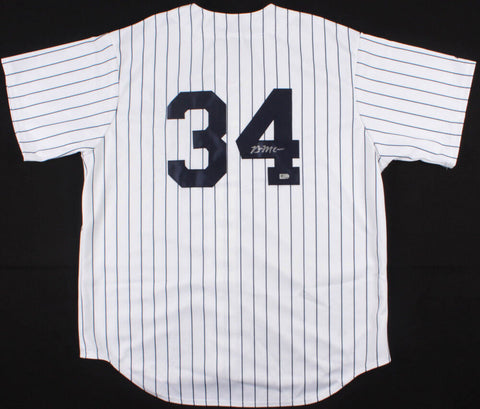 Brian McCann Signed New York Yankees Majestic Pinstriped Jersey (MLB Hologram)