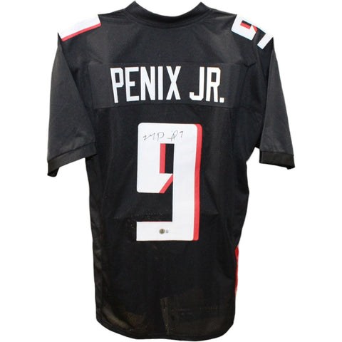 Michael Penix Autographed/Signed Pro Style Black XL Jersey Beckett 48008