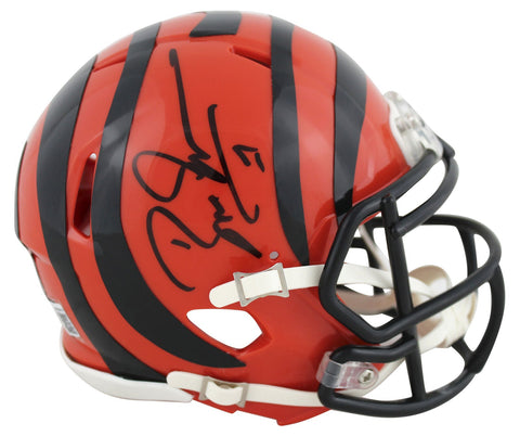 Bengals Boomer Esiason Authentic Signed Speed Mini Helmet BAS Witnessed