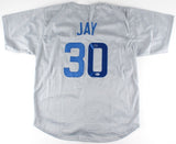 Jon Jay Signed Cubs Jersey (Beckett) Chicago Cubs #1 Bat off of the Bench !