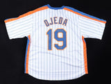 Bobby Ojeda Signed New York Mets Throwback Jersey (Steiner) 1986 World Champions