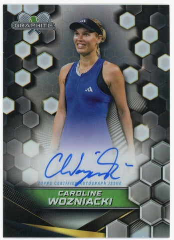 2024 Topps Graphite Tennis Signatures Caroline Wozniacki Auto Refractor #GS-CWI