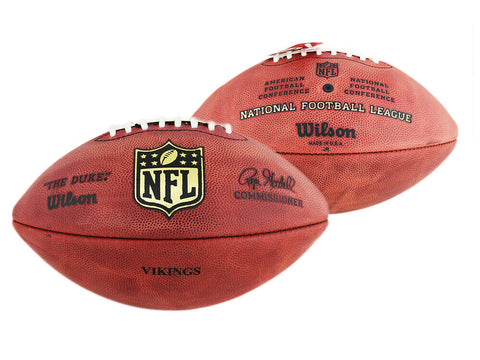 Minnesota Vikings Stamped Authentic Wilson NFL Game Football