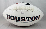 Andre Johnson Autographed Houston Texans Logo Football- JSA W Authenticated