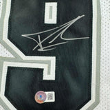 Framed Autographed/Signed Tony Parker 35x39 San Antonio White Jersey BAS COA