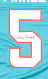 Sean Young Signed "Ray Finkle" Jersey (JSA) Ace Ventura Pet Detective /Dolphins