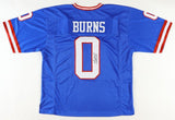 Brian Burns Signed New York Giants Blue Jersey (JSA COA) 2xPro Bowl Linebacker