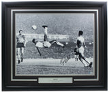 Pele Signed Framed 16x20 Bicycle Kick Photo BAS BB23554