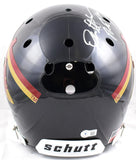 Deion Sanders Signed Florida State F/S Black Schutt Helmet w/Prime Time-BeckettW